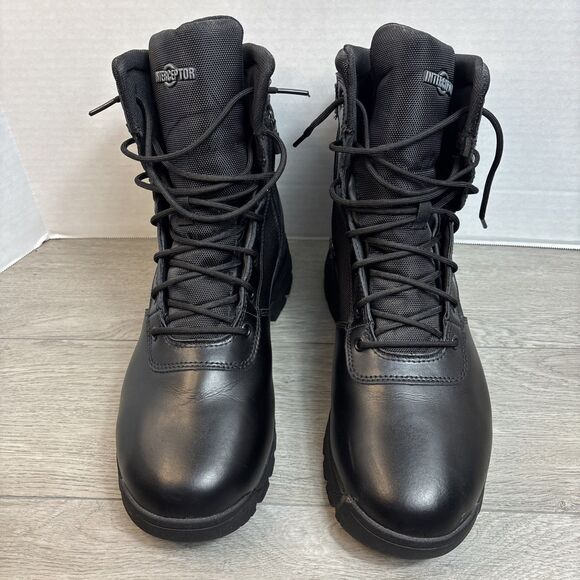 Interceptor Tactical Footwear Jerret Men's Size 13 Black Mid Calf Lace Zip Strap - Picture 1 of 11